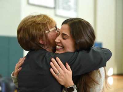 2019 RI Jennifer Paolantonio colleague hug