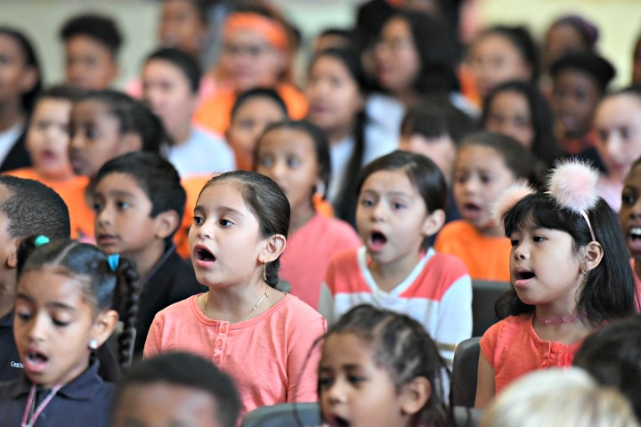 2018 DC Brightwood students singing