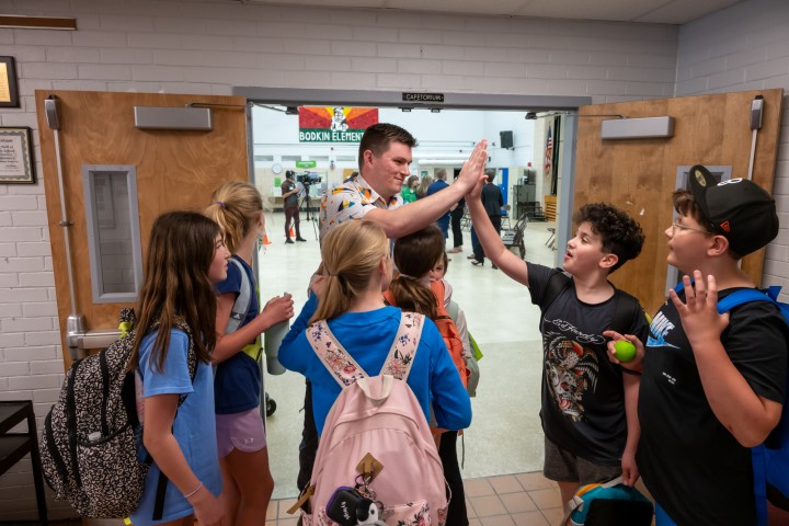 Bradley Absher High Fives