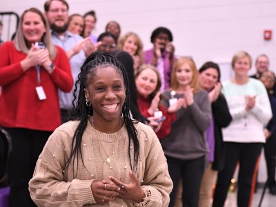 LHS charday wilson walking up