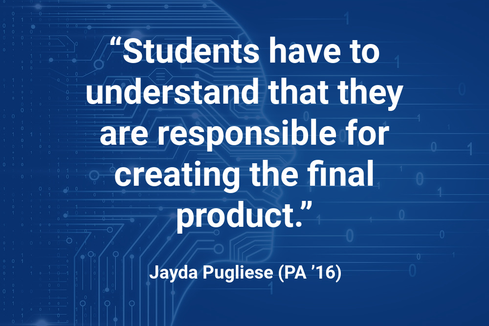 AI Jayda Pugliese quote