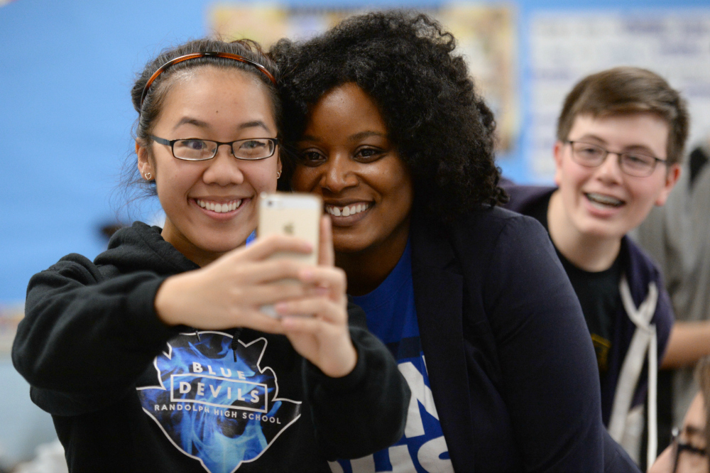 Selfies at Randolph High School 1000w